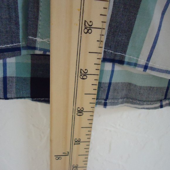 Old Navy* Men's Long‎ Sleeve Button Down Curved Hem Pocket Plaid Shirt~ Size XL - Picture 8 of 11